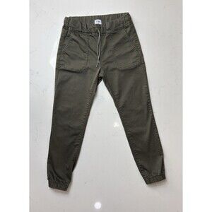 Bevy Flog Pants Women's Size 27 Green Joggers Stretch Ankle Trousers